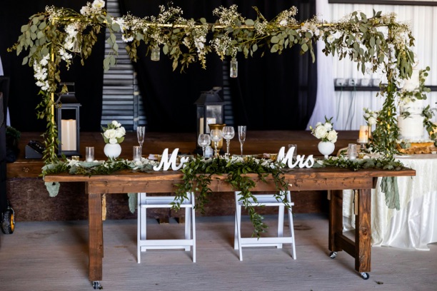 Elegantly set event table, day-of coordination by Gather